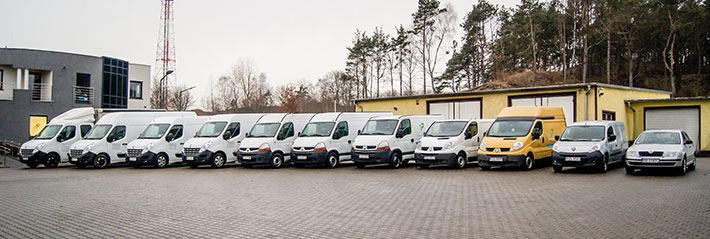 Flota samochodów Paltech